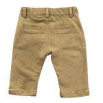 MOSCHINO pantalone tinta unita con logo Sabbia per Neonato MUP05L SABBIA MOSCHINO