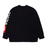 DIESEL cardigan tinta unita con stampa Nero per Bambino J02073 NERO DIESEL
