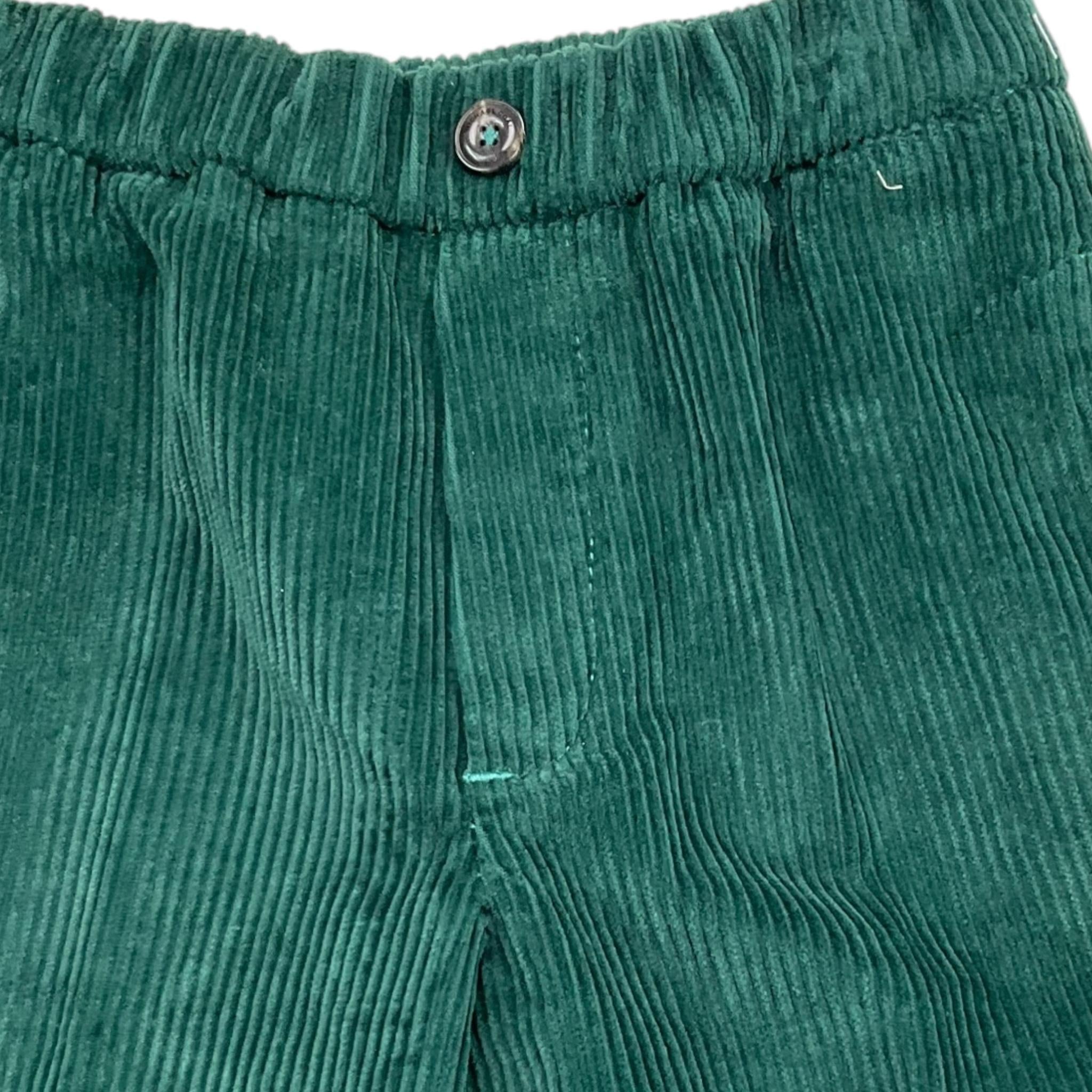 MICHAEL COAL pantalone tinta unita a costine Verde per Bambino 020171 VERDE MICHAEL COAL