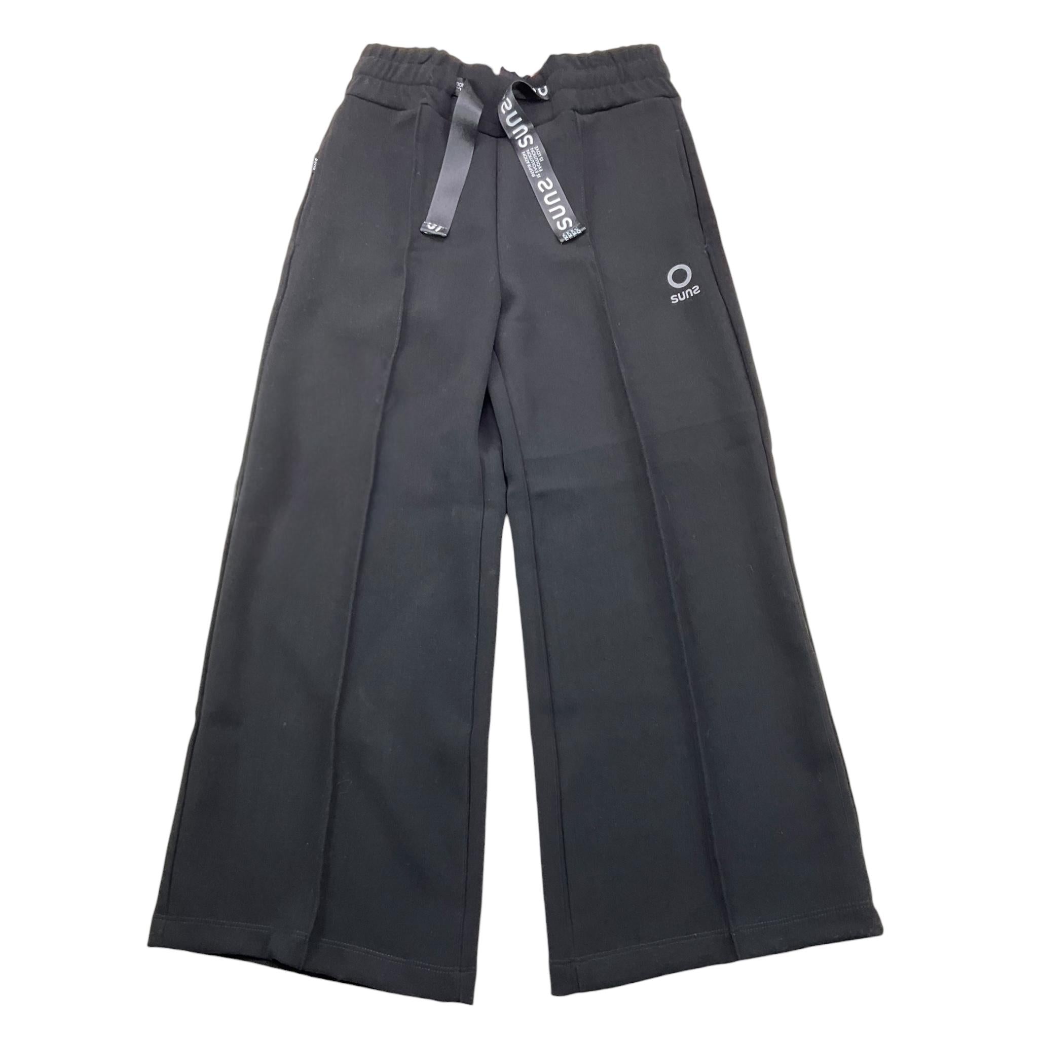 SUNS pantalone tinta unita con elastico in vita Nero per Bambina PFS5351D NERO SUNS
