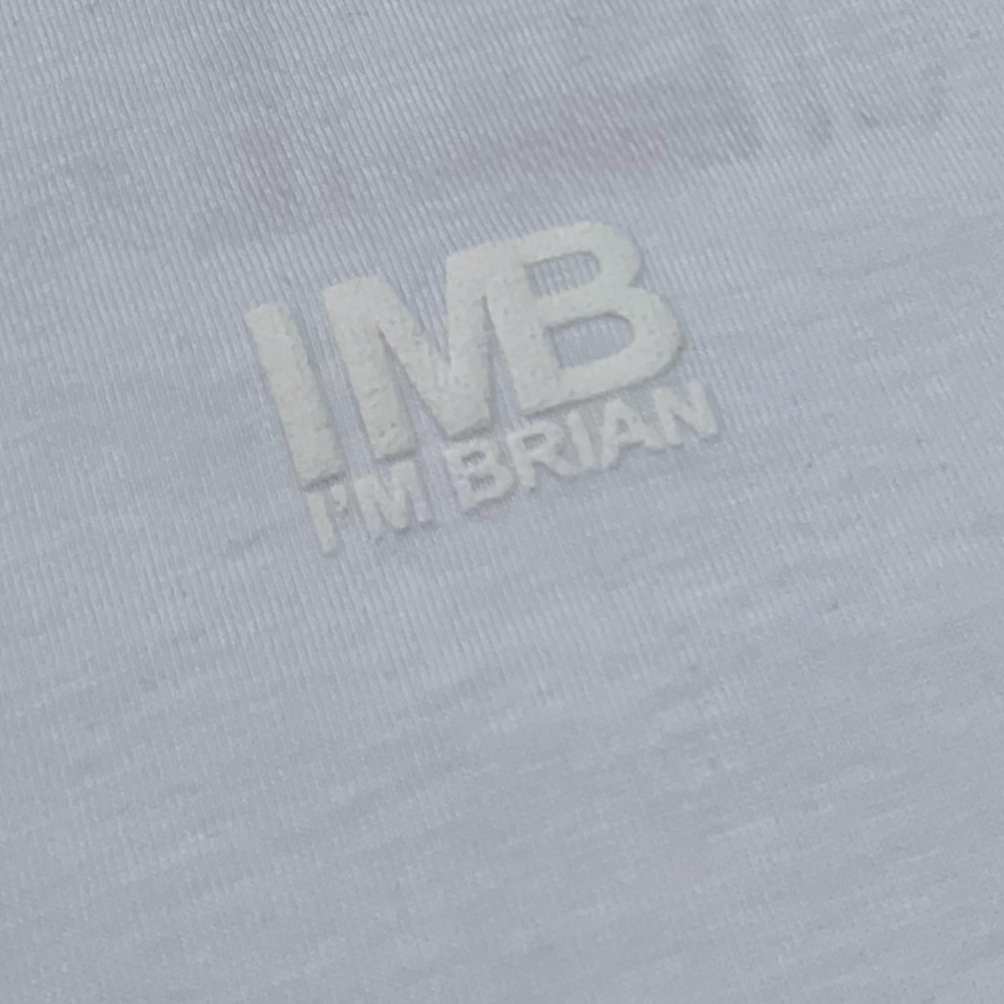 I'M BRIAN t-shirt girocollo tinta unita con logo Bianco per Bambino TS3142J BIANCO I'M BRIAN