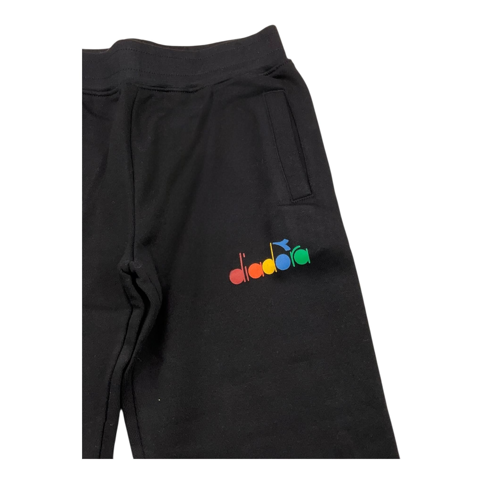 DIADORA completo 2 pezzi felpa-pantalone bicolore Nero/panna per Bambino F4DIBBTP088 NERO/PANNA DIADORA