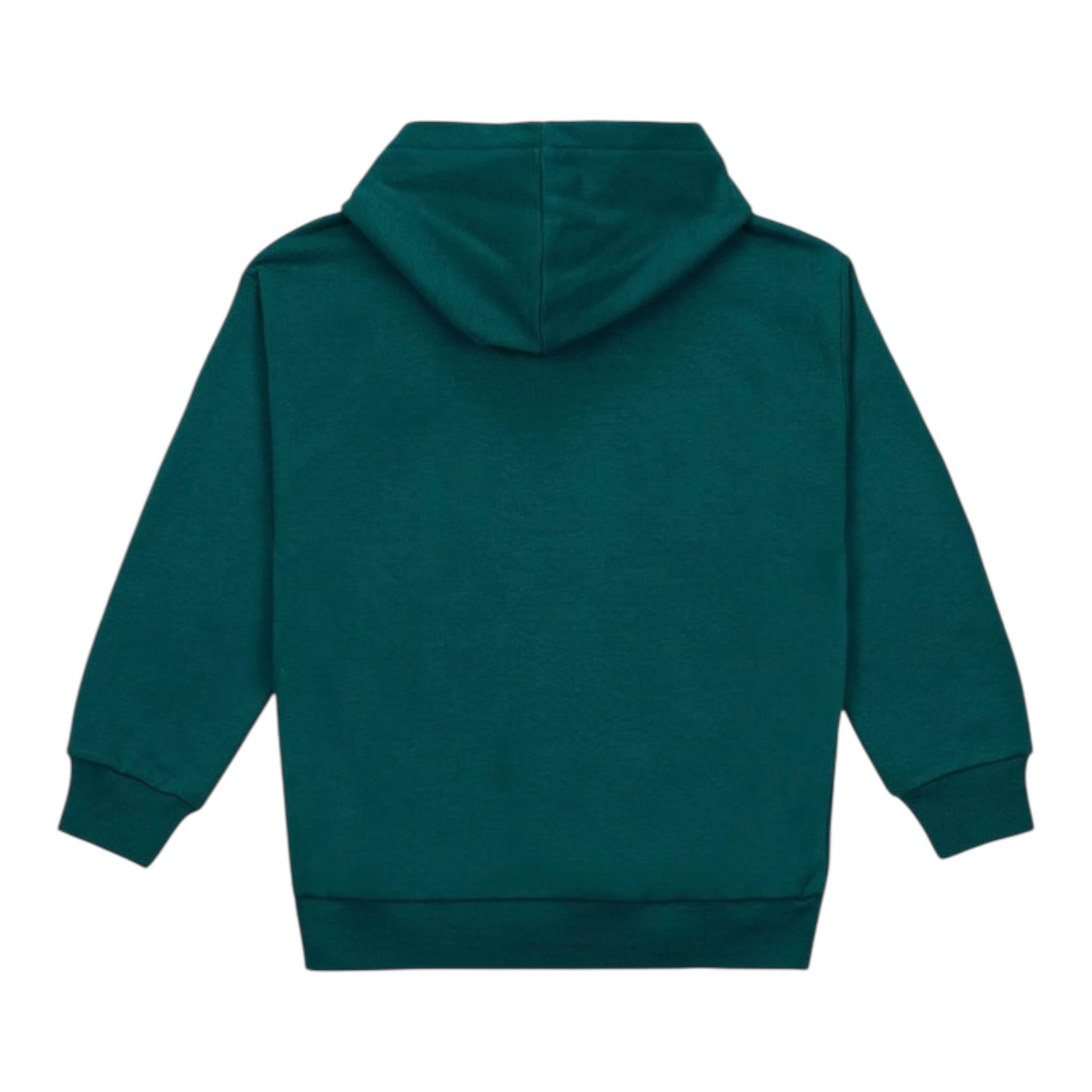 ICEBERG felpa chiusa con cappuccio tinta unita Verde per Bambino MFICE5335JX VERDE ICEBERG