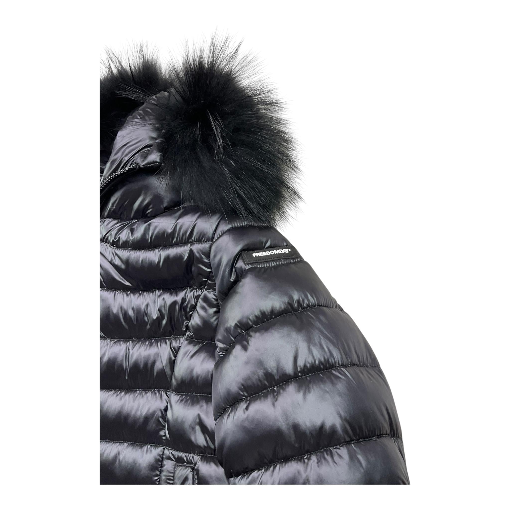 FREEDOMDAY giubbino tinta unita con cappuccio Nero per Bambina IFRJG6815AH767 NERO FREEDOMDAY