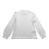 MAYORAL shirt mezzocollo tinta unita con brillantini Bianco per Bambina 145X BIANCO MAYORAL