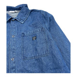 NAME.IT camicia in denim tinta unita manica lunga Blu per Bambino 13215794 BLU NAME.IT
