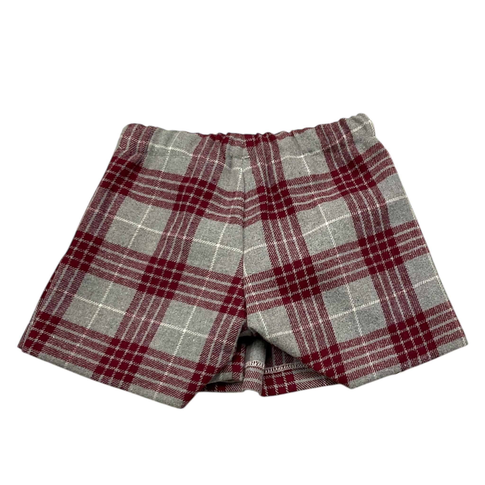 LE BEBE' short fantasia scozzese con zip Grigio per Neonata LBG6070 GRIGIO LE BEBE'