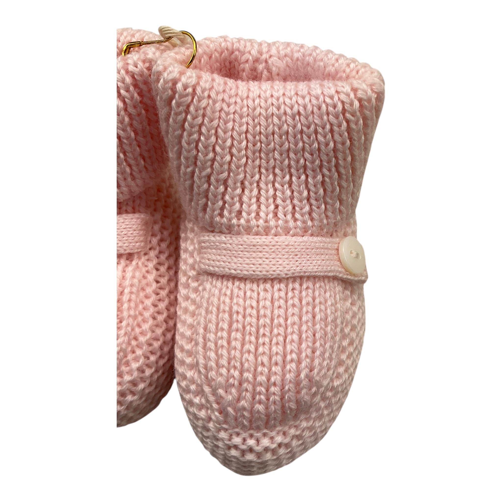 LITTLE BEAR babbucce tinta unita Rosa per Neonata 7141 ROSA LITTLE BEAR