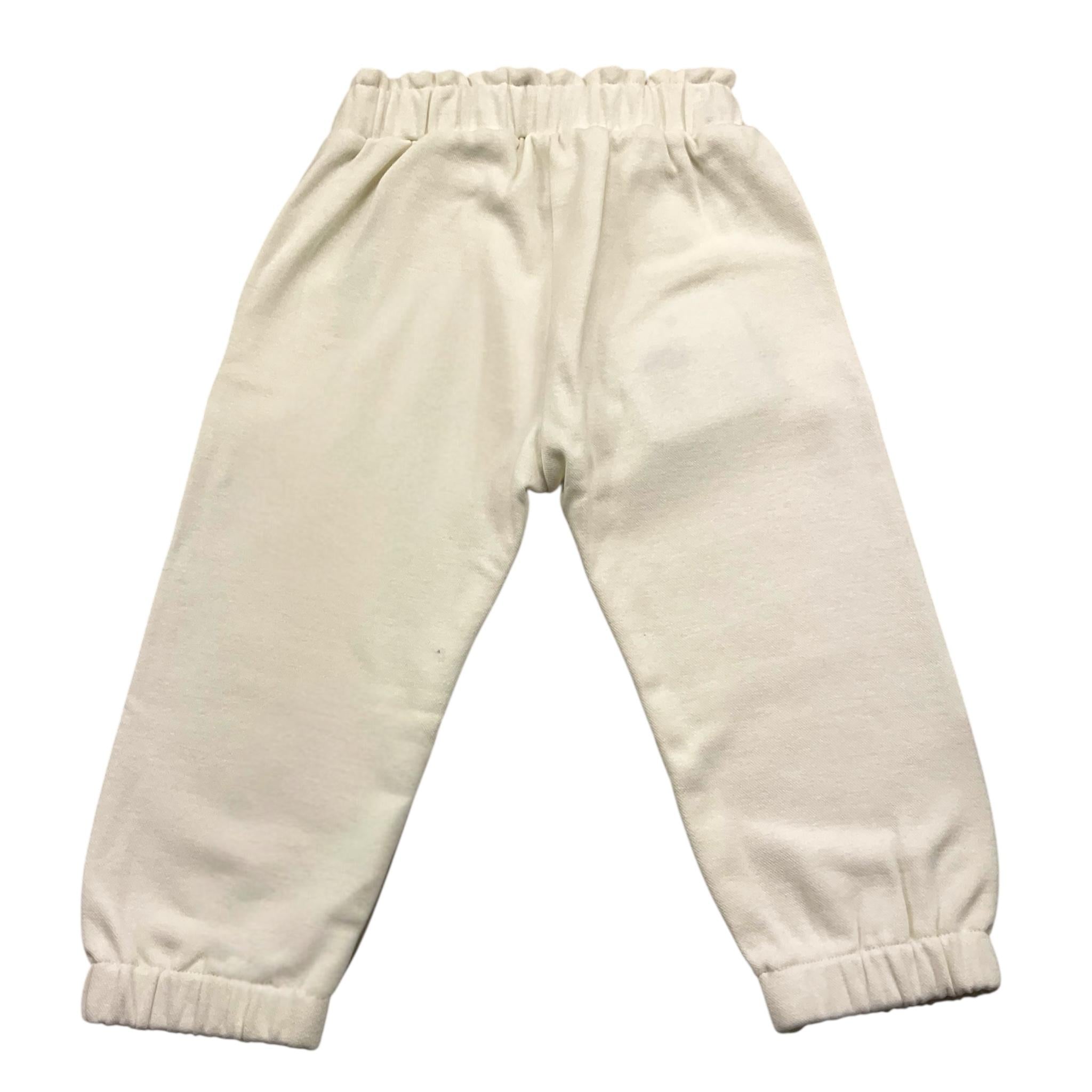 LIU JO pantalone tinta unita con elastico in vita Panna per Neonata JF4061 PANNA LIU JO