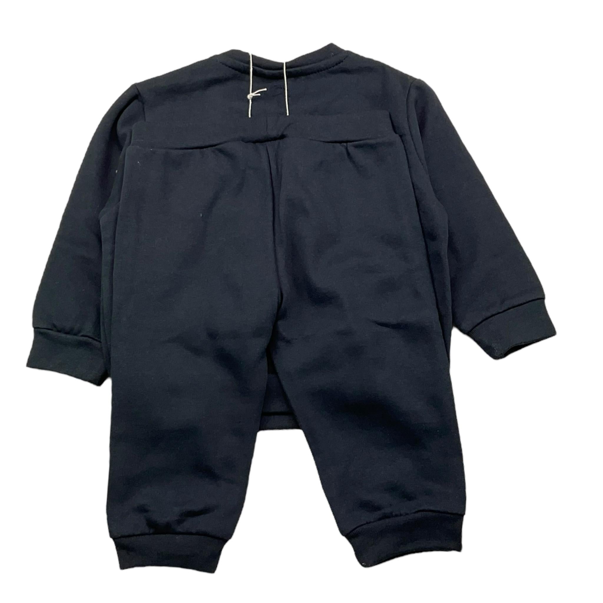 LOSAN completo 2 pezzi felpa-pantalone tintau nita Blu per Neonato LBBAP0601 BLU LOSAN
