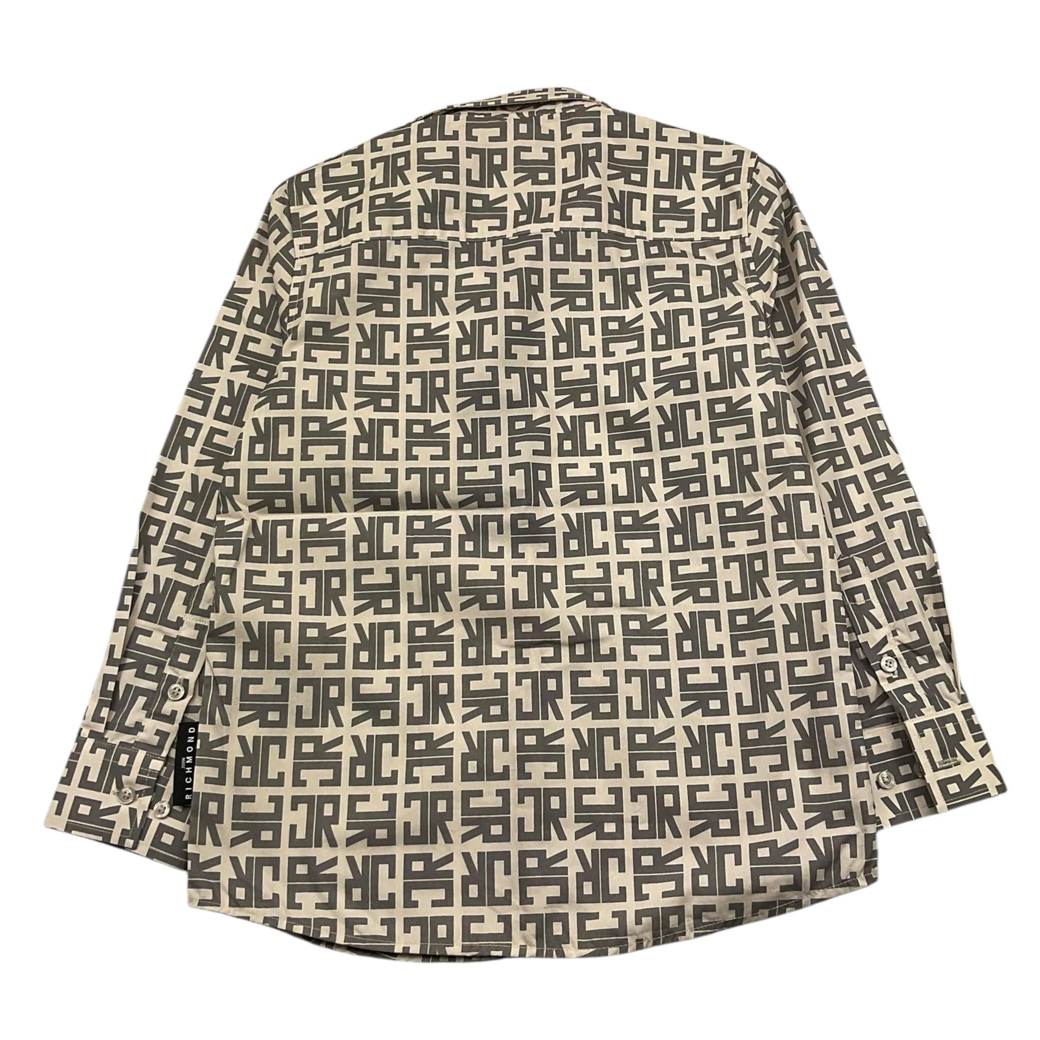 JOHN RICHMOND camicia manica lunga fantasia logo Grigio per Bambino RBA25096CA GRIGI JOHN RICHMOND