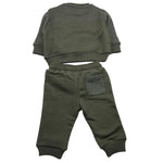 CESARE PACIOTTI completo 2 pezzi felpa-pantalone tinta unita Verde per Neonato MFP5354BBX VERDE CESARE PACIOTTI