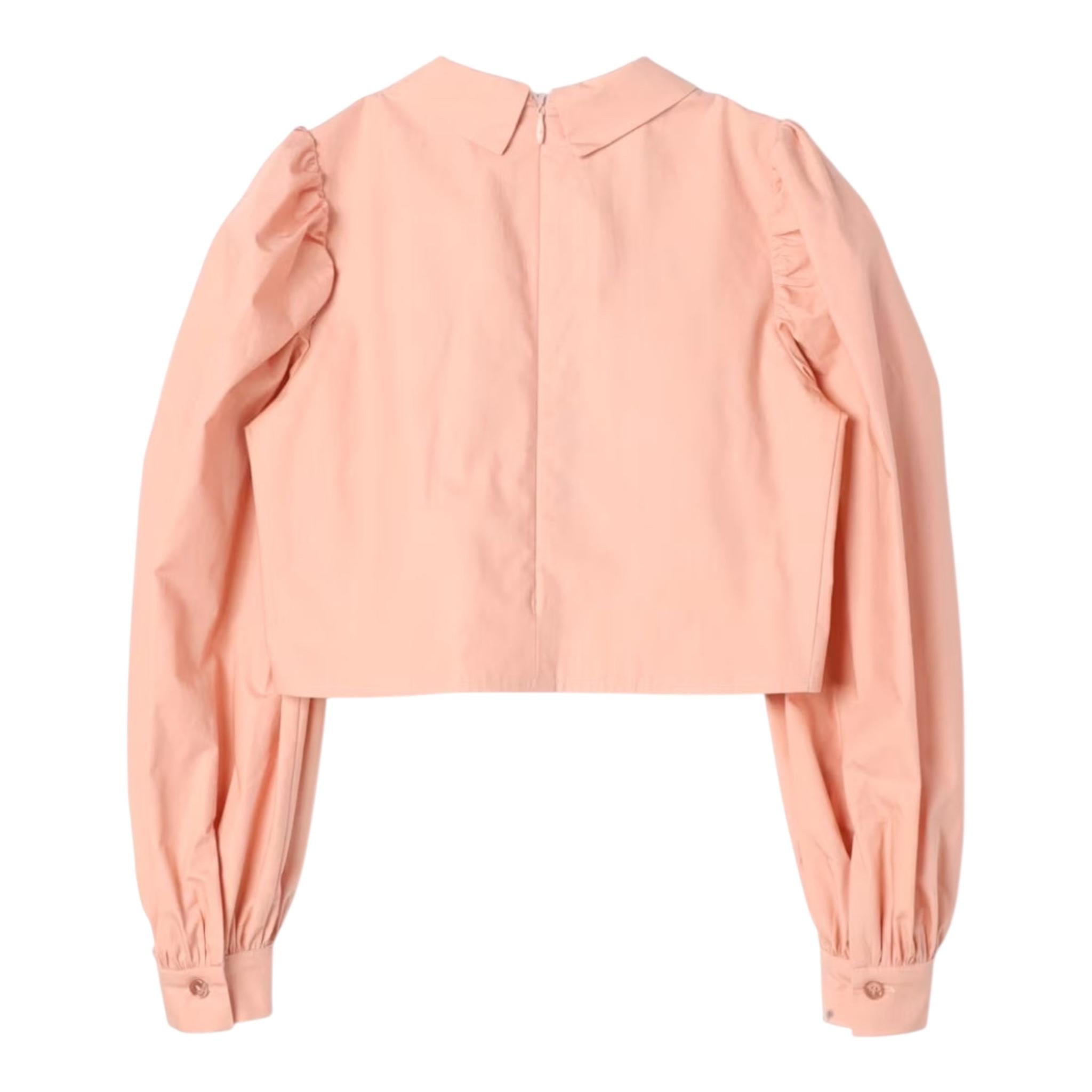 ELISABETTA FRANCHI camicia tinta unita con colletto Rosa per Bambina EFCA220 ROSA ELISABETTA FRANCHI