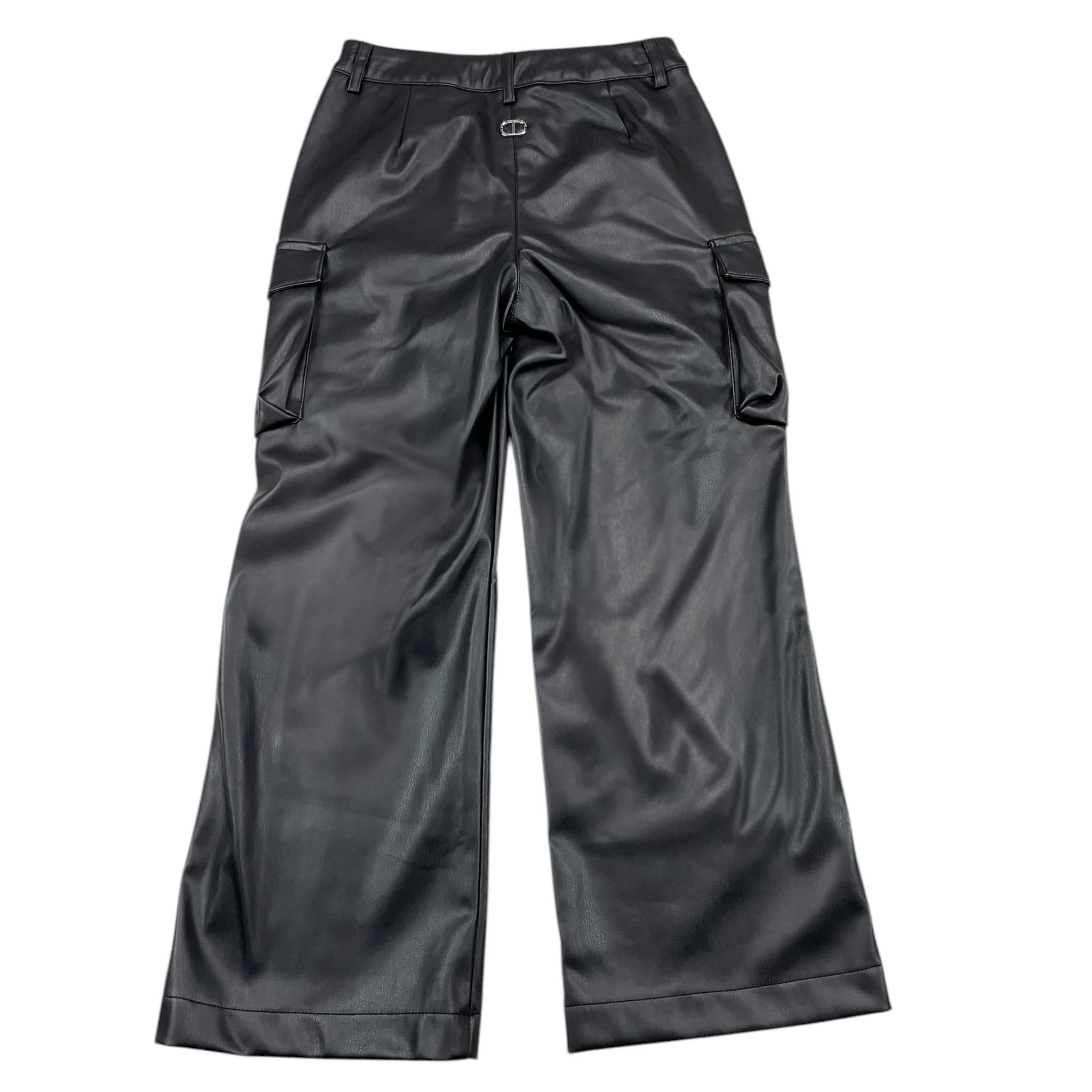 MOSCHINO pantalone tinta unita in ecopelle Nero per Bambina 242GJ2154 NERO MOSCHINO