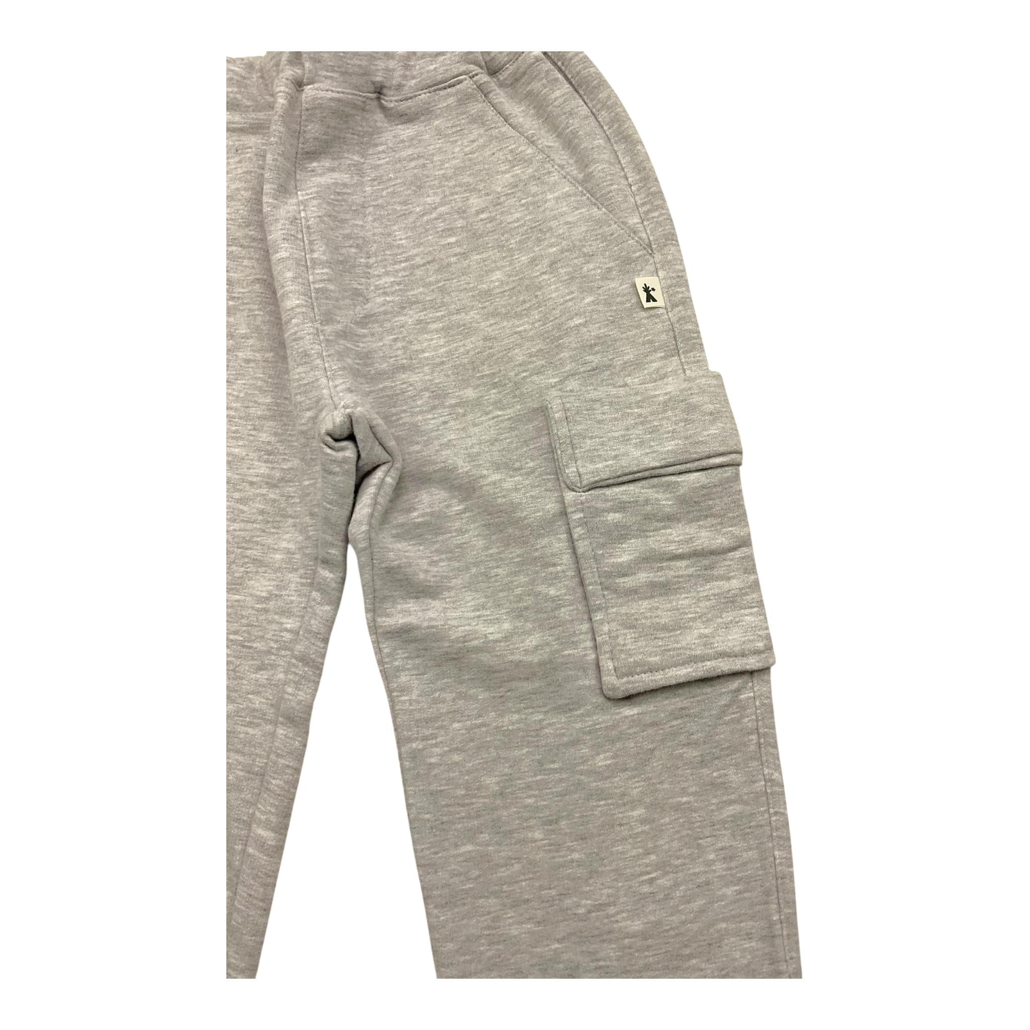 PETIT INDI pantalone modello tuta tinta unita Grigio per Bambino AW24BK8810 GRIGIO PETIT INDI