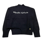 MANILA GRACE maglia mezzocollo tinta unita con logo Nero per Bambina MFJF24M168 NERO MANILA GRACE