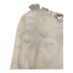 TWINSET maglia girocollo tinta unita con tulle Panna per Bambina 242GJ3080 PANNA TWINSET