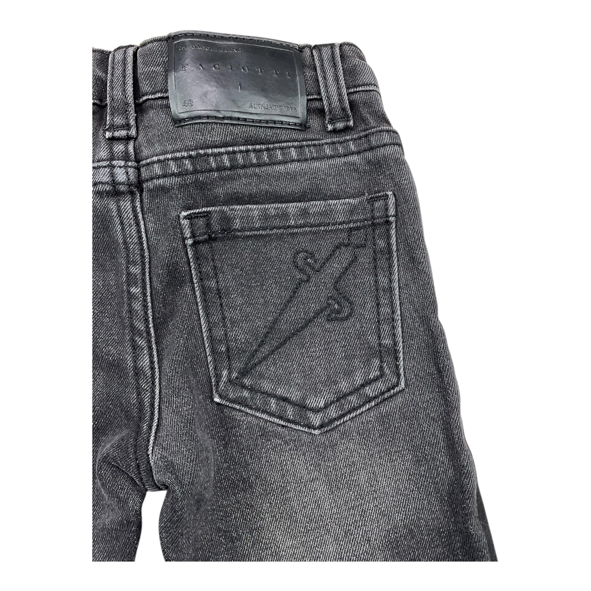 CESARE PACIOTTI jeans tinta unita con girovita regolabile Nero per Bambino PTP5361B NERO CESARE PACIOTTI