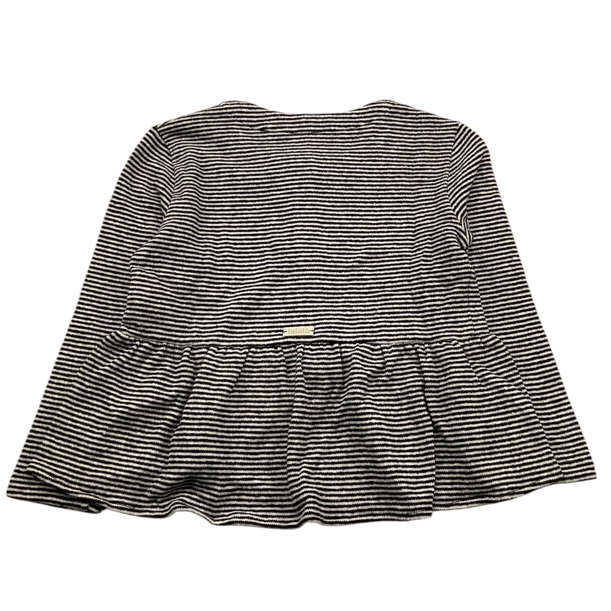 LALALU' cardigan tinta unita Bianco/nero per Bambina MFL170NBJ BIANCO/NERO LALALU'