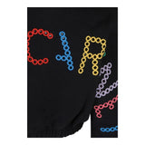 STELLA McCARTNEY felpa girocollo tinta unita con stampa retro Nero per Bambina TV4D40 NERO STELLA McCARTNEY