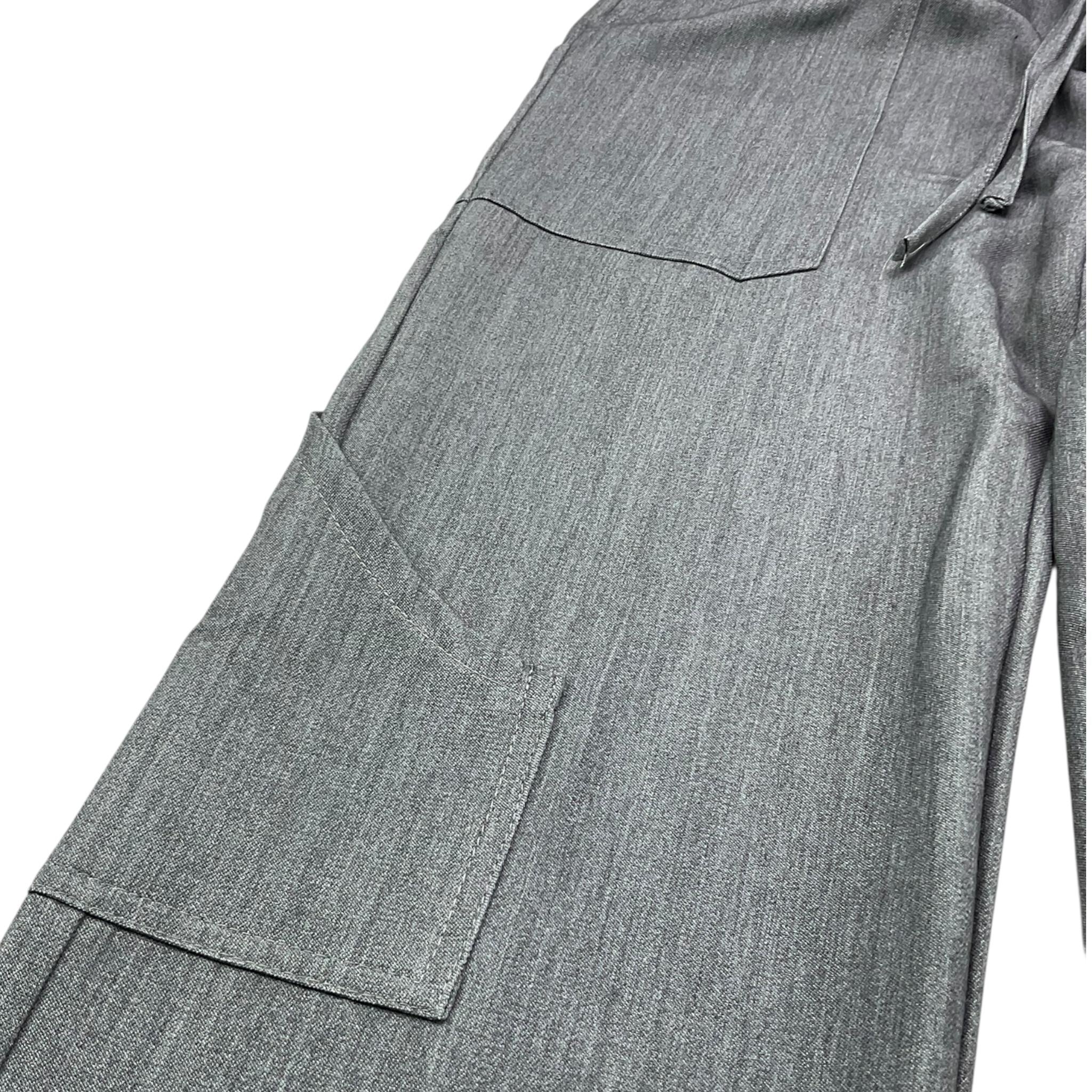 NAZARENO GABRIELLI pantalone tinta unita con elastico in vita Grigio per Bambino NG3408 GRIGIO NAZARENO GABRIELLI