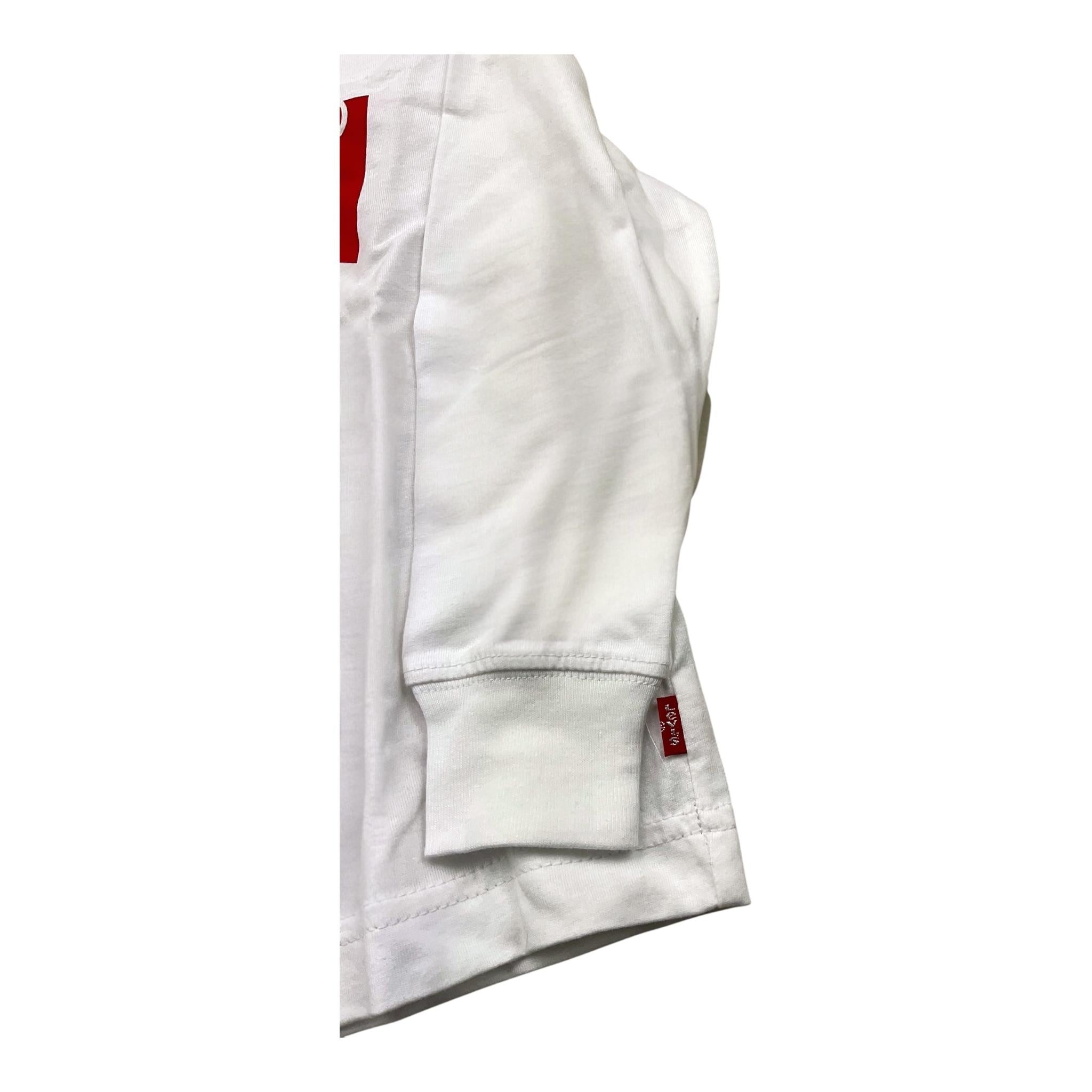 LEVI'S shirt girocollo tinta unita con stampa logo Bianco per Neonato 8E8646 BIANCO LEVI'S
