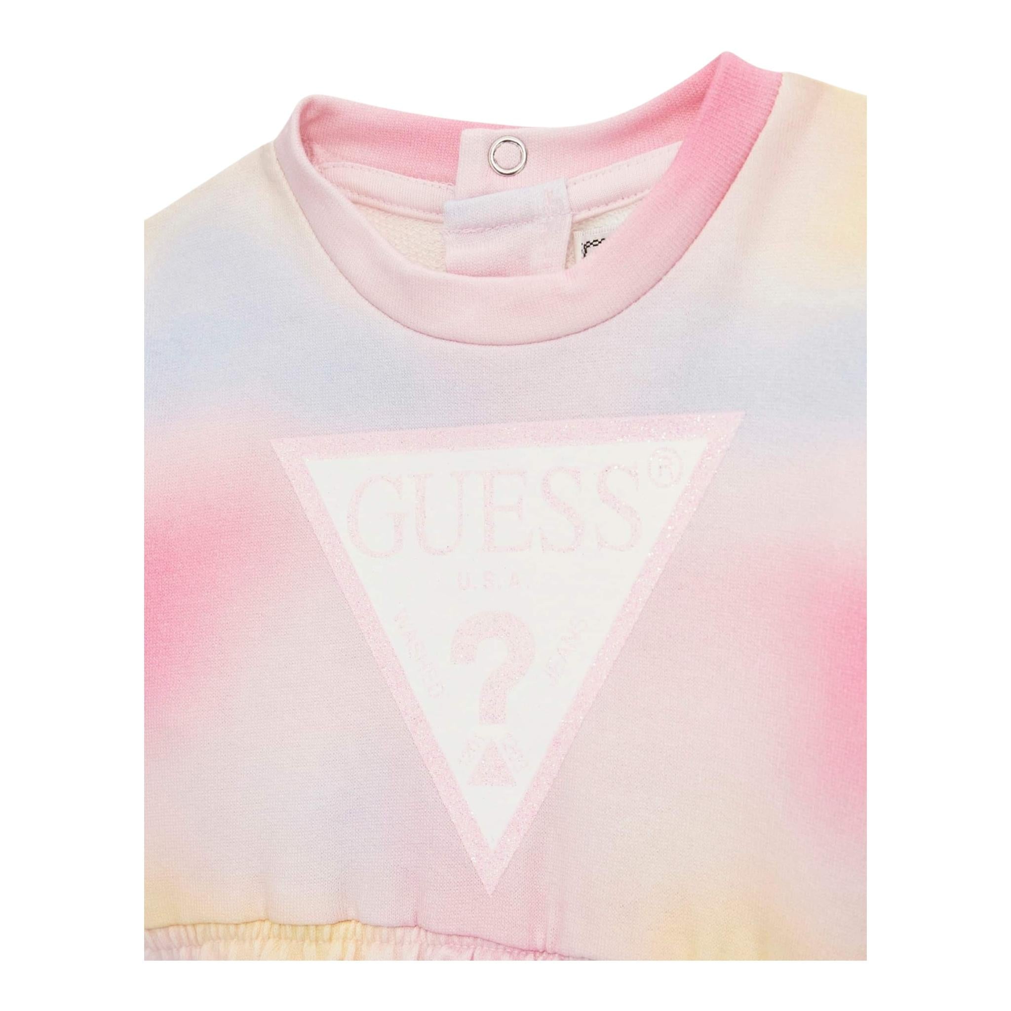 GUESS abito manica lunga stampa fantasia con culotte Multicolor per Neonata A4YK04KA6R3 MULTICOLOR GUESS