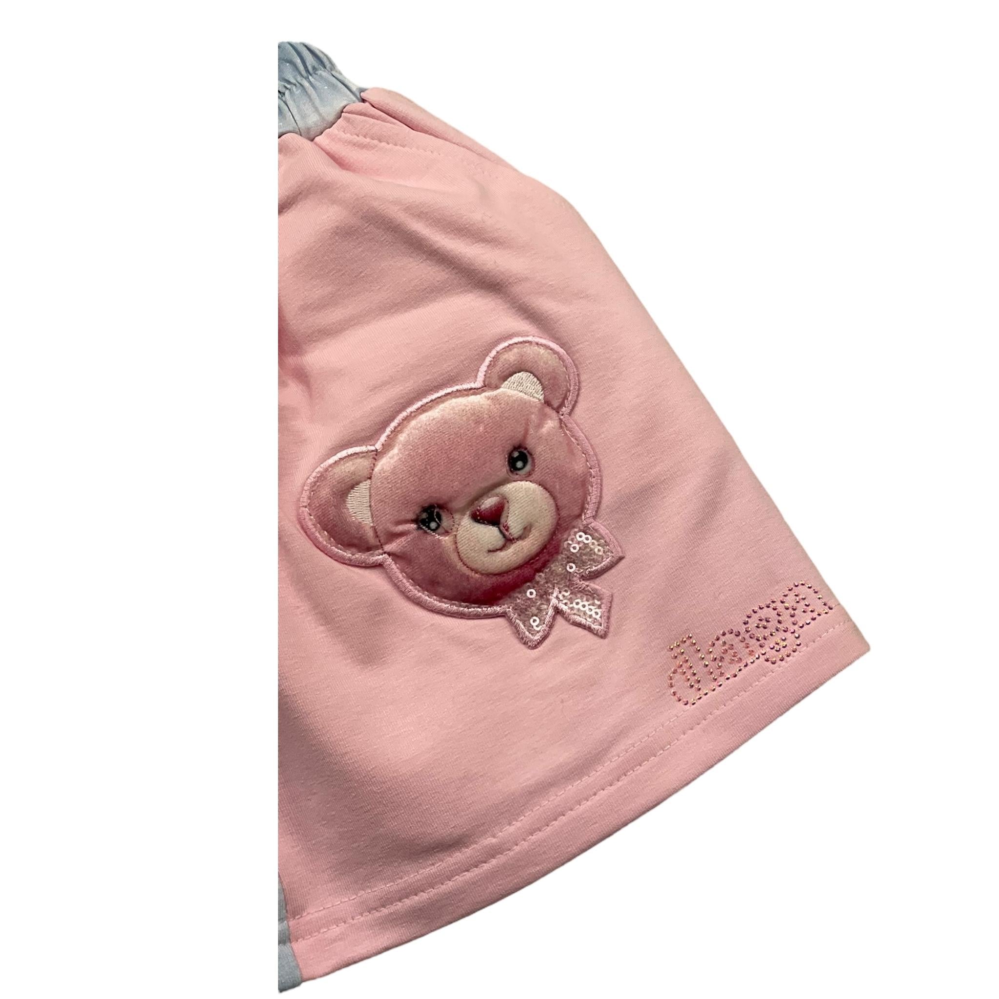 DAGA COLLECTION completo 2 pezzi shirt-gonna Rosa per Bambina M9807 ROSA DAGA COLLECTION
