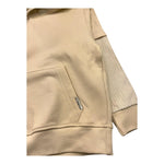 YES LONDON felpa chiusa con cappuccio tinta unita con maniche in contrasto Panna per Bambino JR5068 PANNA YES LONDON