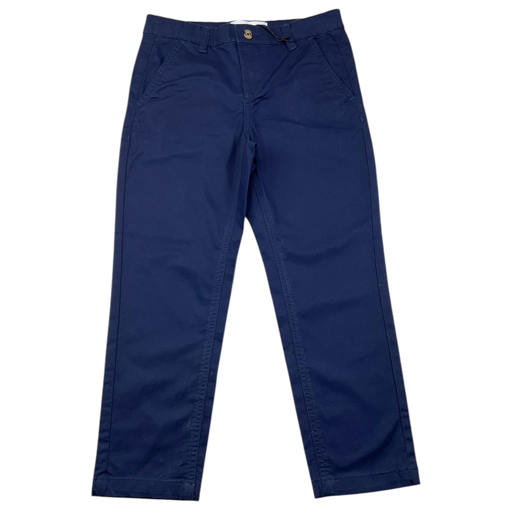 TRUSSARDI pantalone tinta unita con girovita regolabile Blu per Bambino TBA25059 BLU TRUSSARDI
