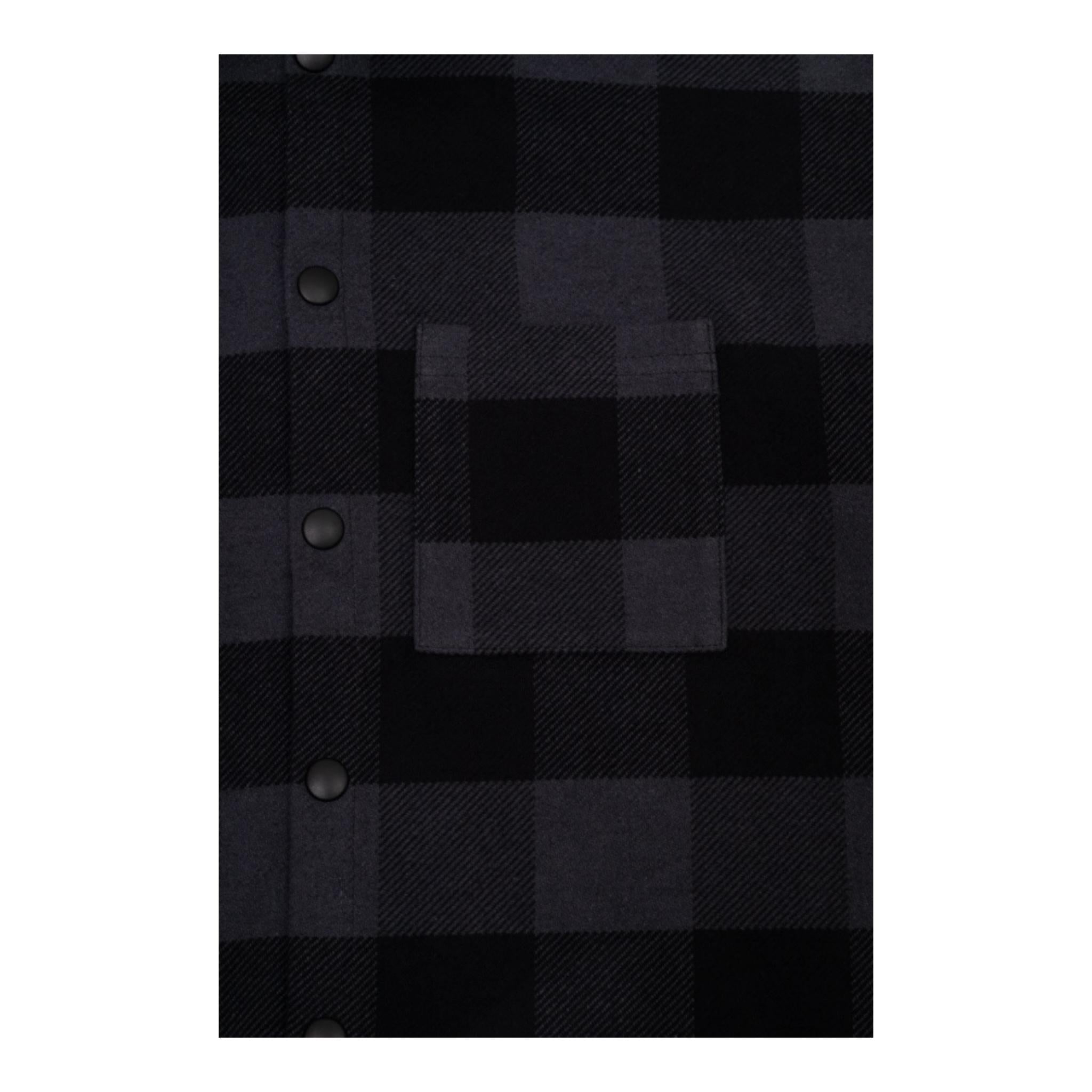 PALM ANGELS giacca modello camicia tinta unita con fantasia a quadri Nero per Bambino PBES002C99 NERO PALM ANGELS