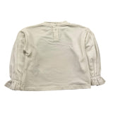 M+E' shirt girocollo tinta unita con stampa in contrasto Panna per Neonata UE0467 PANNA M+E'