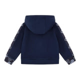 ROBERTO CAVALLI felpa con zip e cappuccio tinta unita Blu per Neonato TJT674 BLU ROBERTO CAVALLI