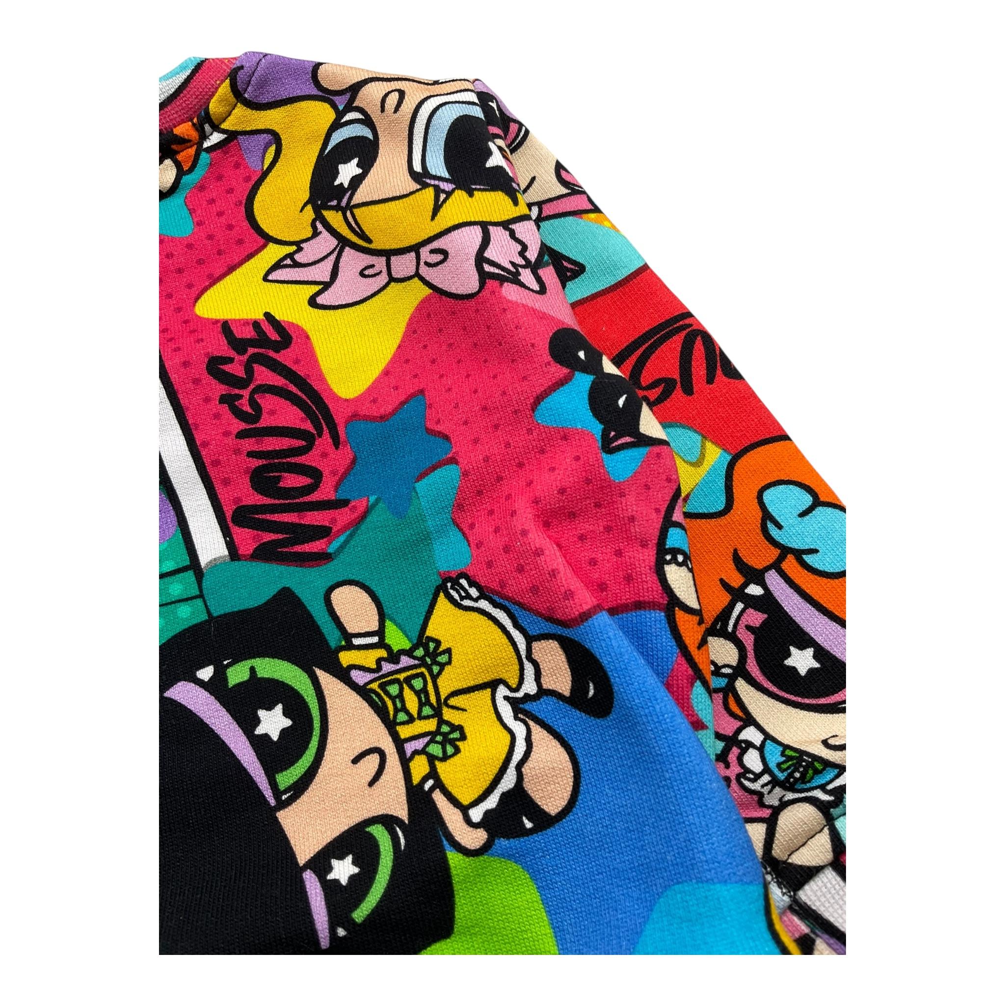 MOUSSE felpa girocollo multicolor con stampa Multicolor per Neonata SUPERSTARS MULTICOLOR MOUSSE