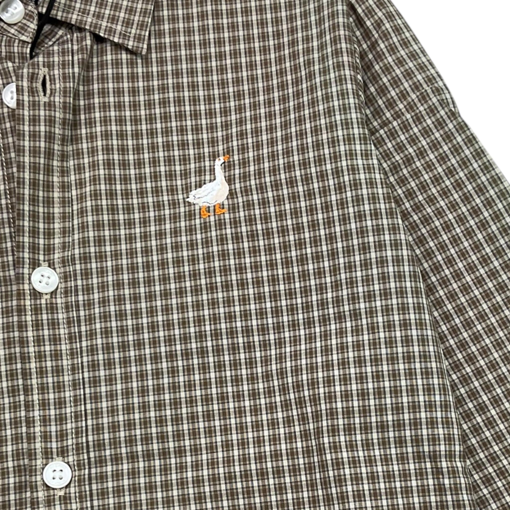 MOSCHINO camicia tinta unita con microfantasia Beige per Bambino HDC02A BEIGE MOSCHINO