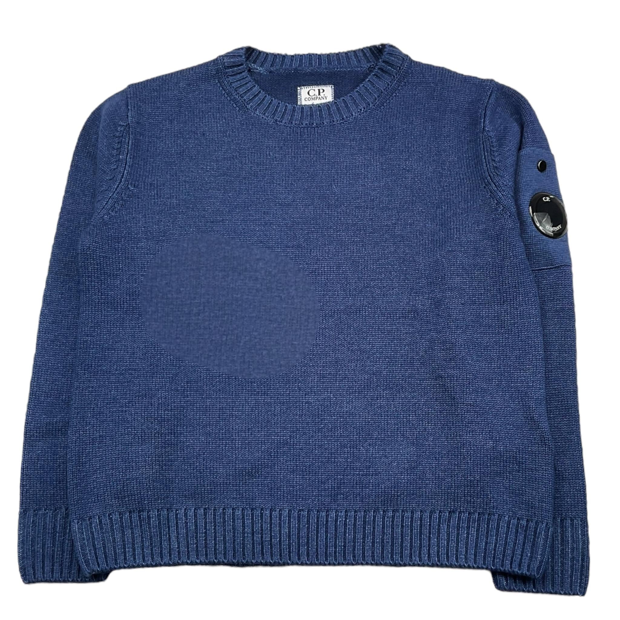 C.P. COMPANY maglia girocollo tinta unita Blu per Bambino CUW00A BLU C.P. COMPANY