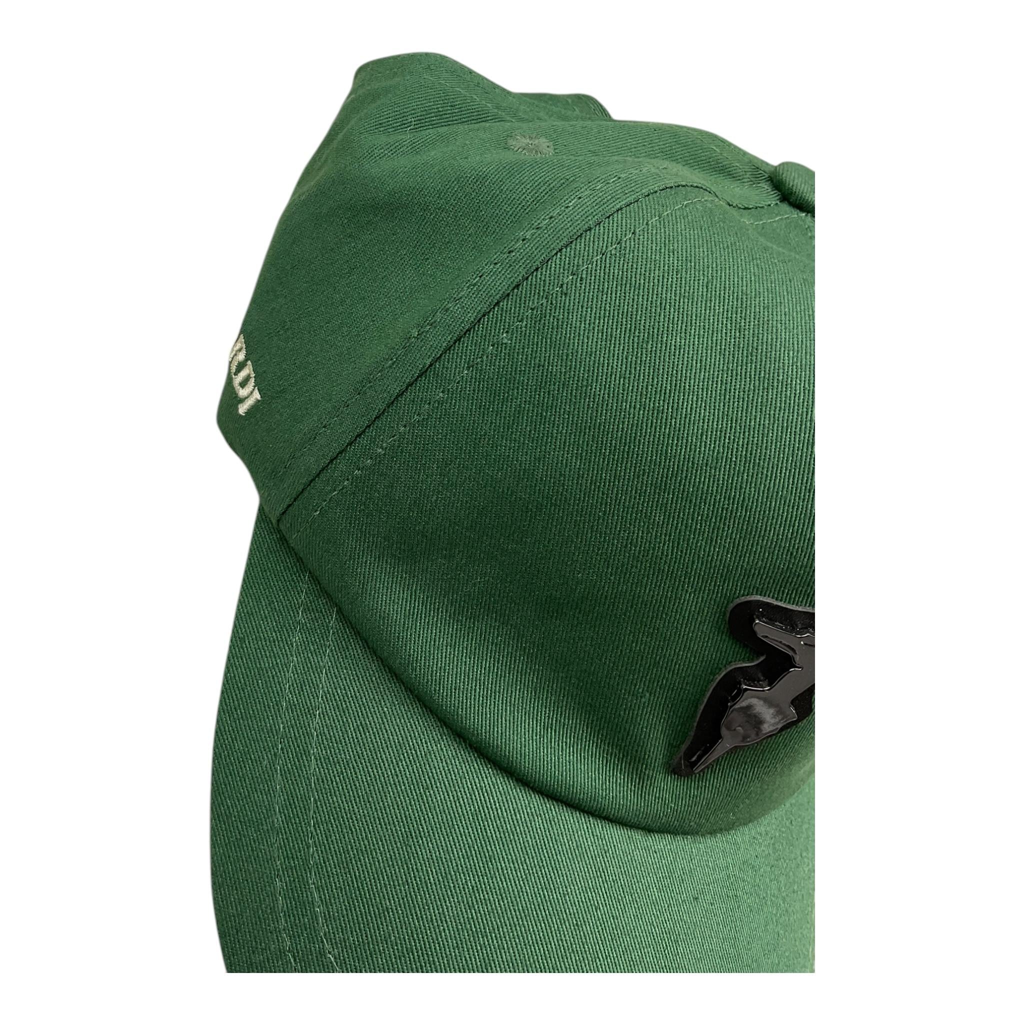 TRUSSARDI berretto tinta unita con logo Verde per Bambino TBA25052BTS VERDE TRUSSARDI