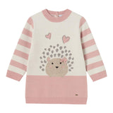 MAYORAL abito tinta unita in maglia cn stampa Rosa per Bambina 2918XJ ROSA MAYORAL