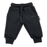 JOHN RICHMOND pantalone tuta tinta unita con logo Nero per Neonato RIA25014PA NERO JOHN RICHMOND