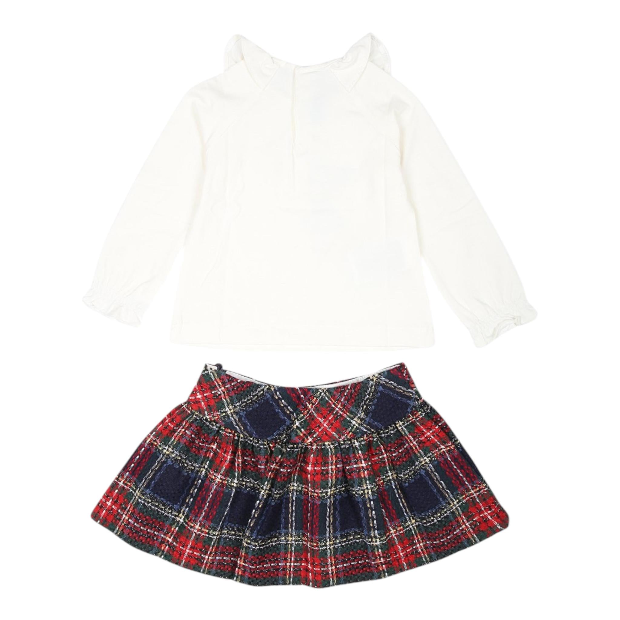 MAYORAL completo 2 pezzi shirt-gonna Bianco per Bambina 2927 BIANCO MAYORAL
