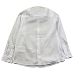 DANIELE ALESSANDRINI camicia manica lunga tinta unita con ricamo iniziale logo Bianco per Neonato 1291C00027 BIANCO DANIELE ALESSANDRINI