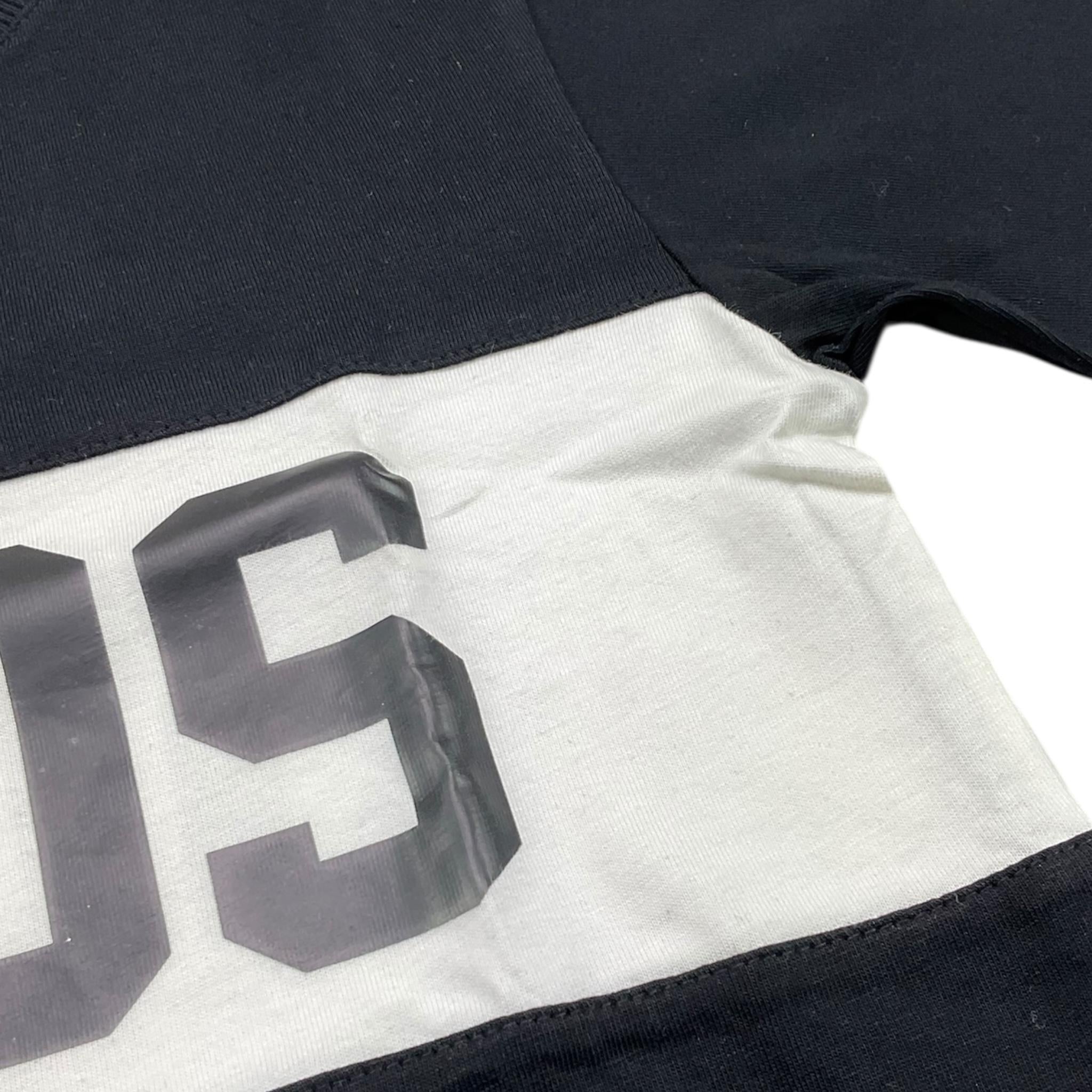 GCDS t-shirt girocollo tinta unita con stampa Nero per Bambina DOM005 NERO GCDS