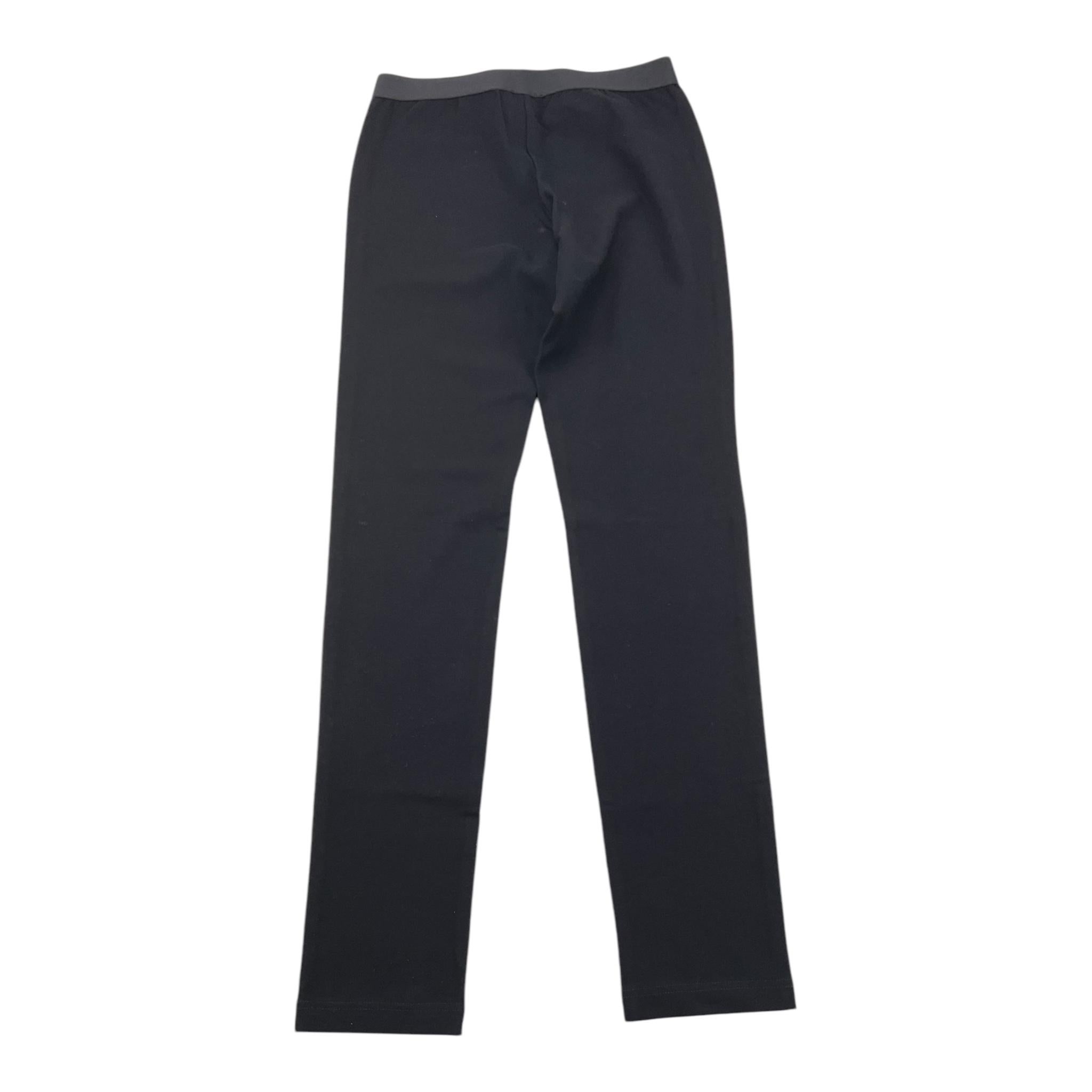 DOLCE & GABBANA pantalone tinta unita con elastico logato Nero per Bambina L5JP3J NERO DOLCE & GABBANA