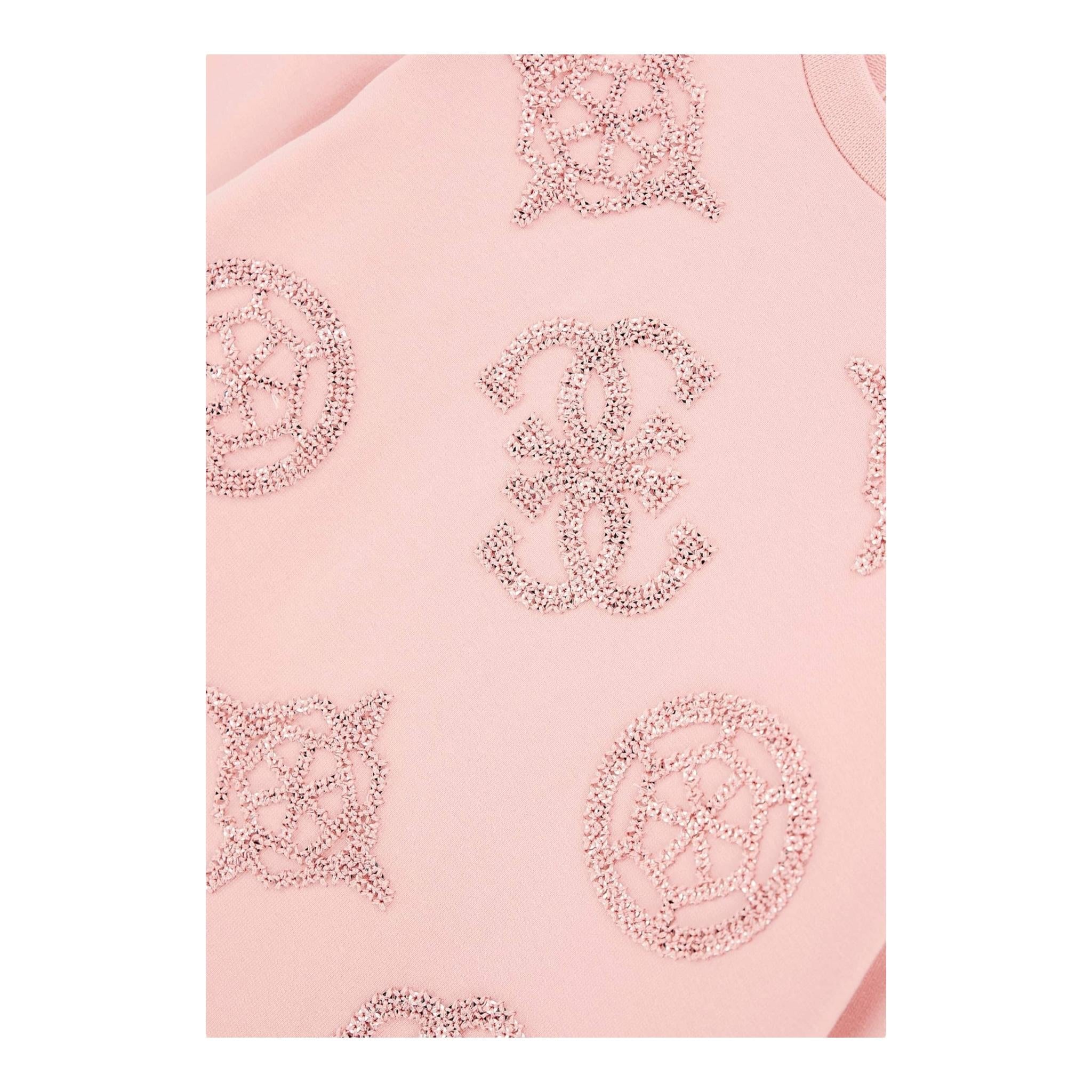 GUESS abito manica lunga tinta unita con brillantini e culotte Rosa per Neonata A4YK08KA6V4 ROSA GUESS