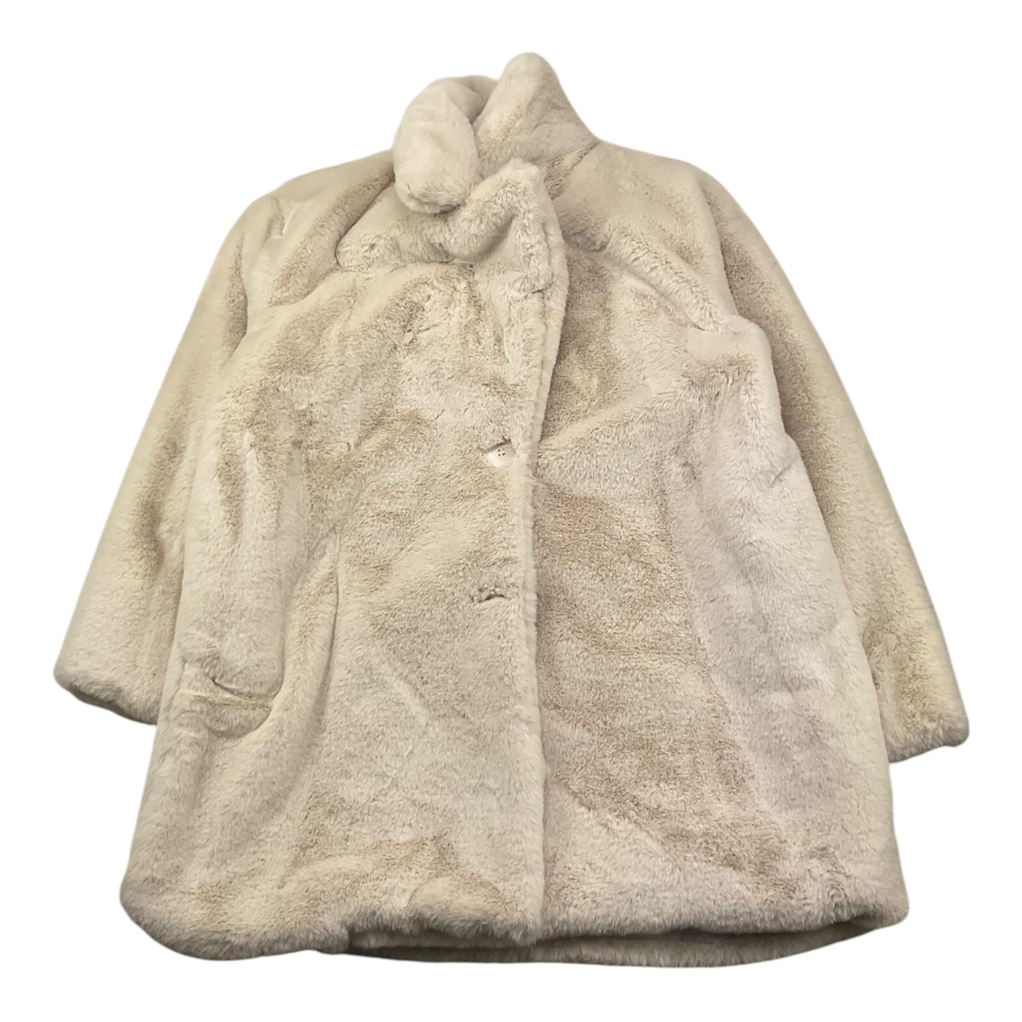 LU LU BY MISS GRANT pelliccia tinta unita modello cappotto Panna per Bambina LL2398 PANNA LU LU BY MISS GRANT