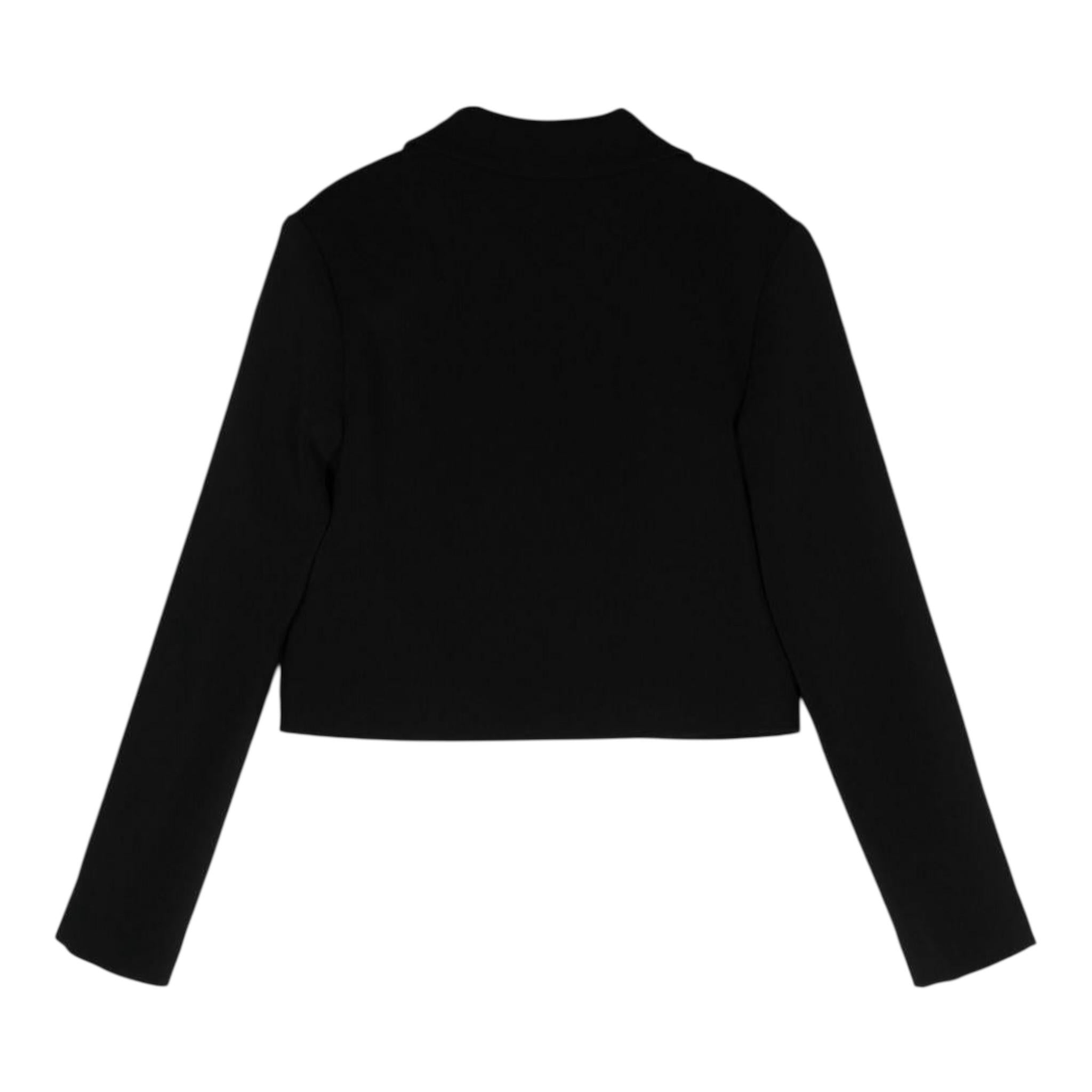 MOSCHINO giacca tinta unita con bottone in contrasto Nero per Bambina HAA00LX NERO MOSCHINO