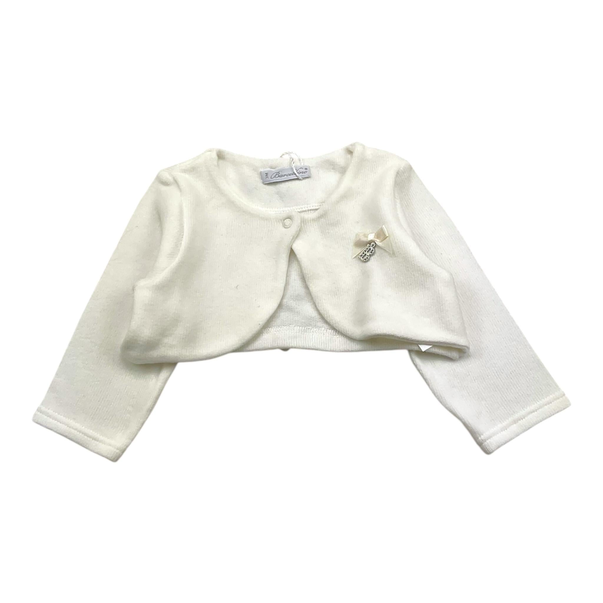 BARCELLINO coprispalle tinta unita Bianco per Neonata 4951 BIANCO BARCELLINO