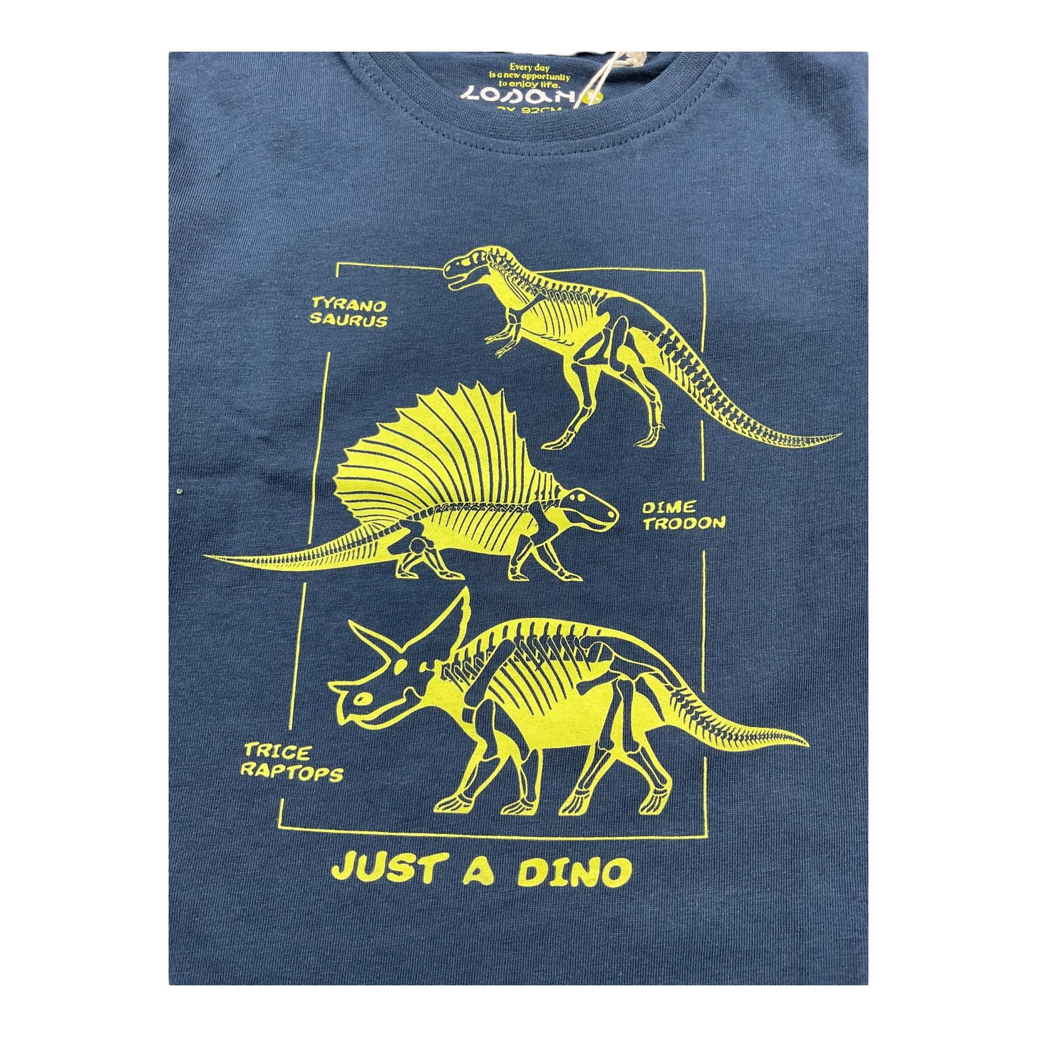 LOSAN shirt girocollo tinta unita con stampa in contrasto Blu per Neonato LLKBAP0303 BLU LOSAN