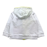 MISSONI felpa tinta unita con zip e cappuccio Bianco per Bambino MU4530J BIANCO MISSONI