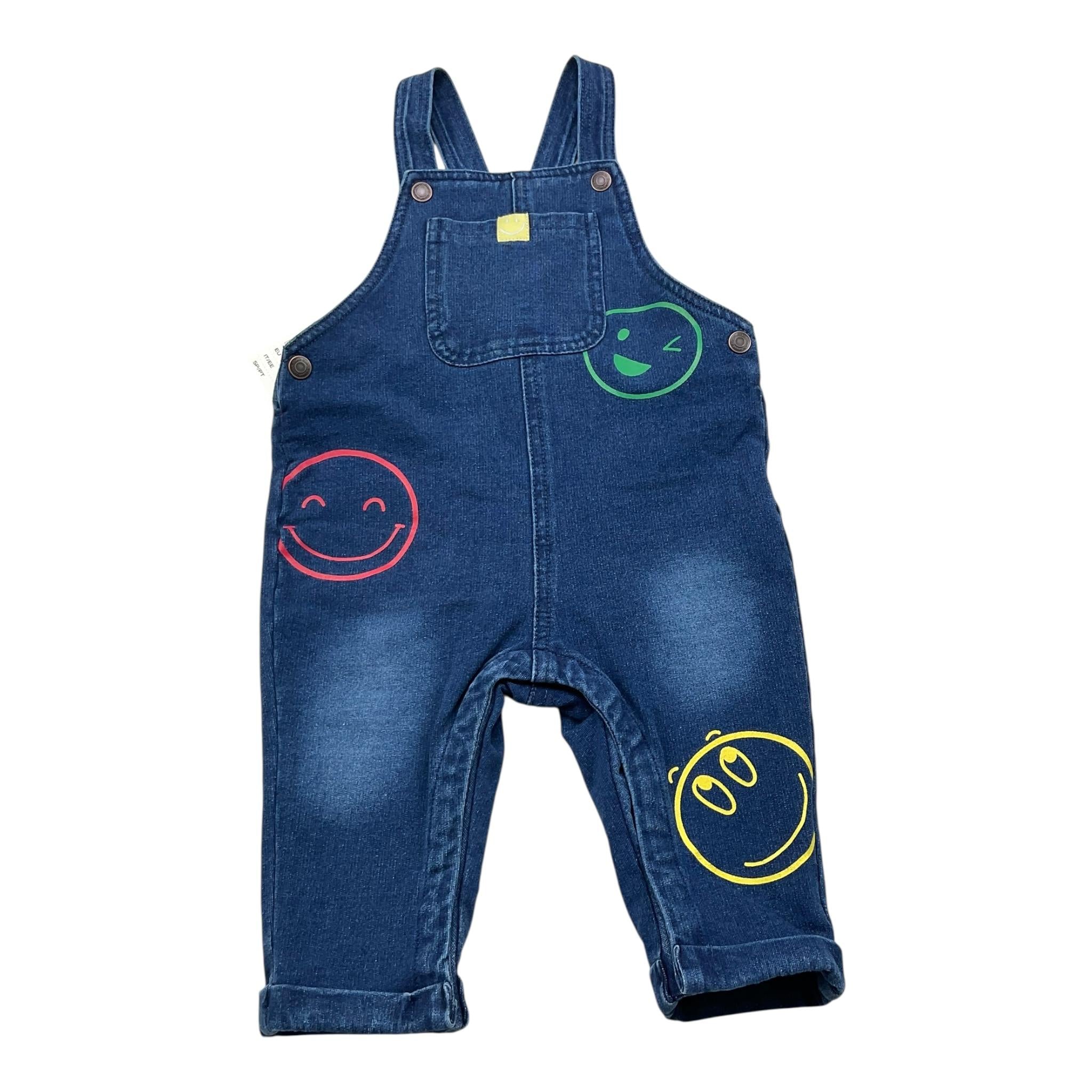 LOSAN salopette tinta unita in denim Blu per Neonato 51029962645011 BLU LOSAN